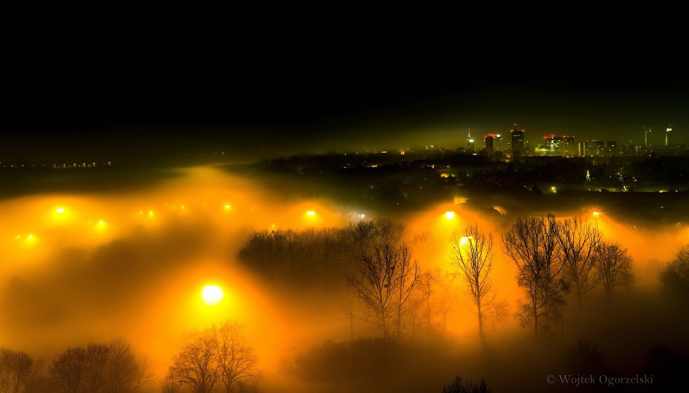 © Warsaw In Fog by Photographer Wojtek Ogorzelski